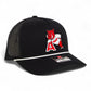 Arkansas Razorbacks Leaning A 3D Snapback Trucker Rope Hat- Black/ White