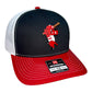 Arkansas Razorbacks Baseball Ribby 3D Snapback Trucker Hat- Black/ White/ Red