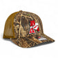 Arkansas Razorbacks Leaning A 3D Snapback Trucker Hat- Realtree Max 7/ Buck