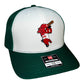 Arkansas Razorbacks Baseball Ribby 3D Snapback Trucker Hat- White/ Dark Green