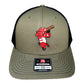 Arkansas Razorbacks Baseball Ribby at Bat 3D Snapback Trucker Hat- Loden/ Black