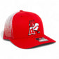Arkansas Razorbacks Leaning A 3D Snapback Trucker Hat- Red Fade