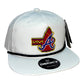 Atlanta Braves Tomahawk 3D Classic Rope Hat- White/ Black