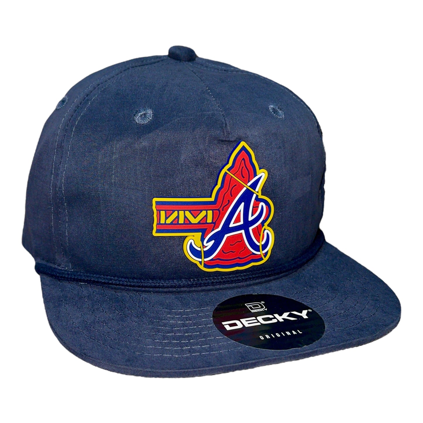 Atlanta Braves Tomahawk 3D Classic Rope Hat- Navy