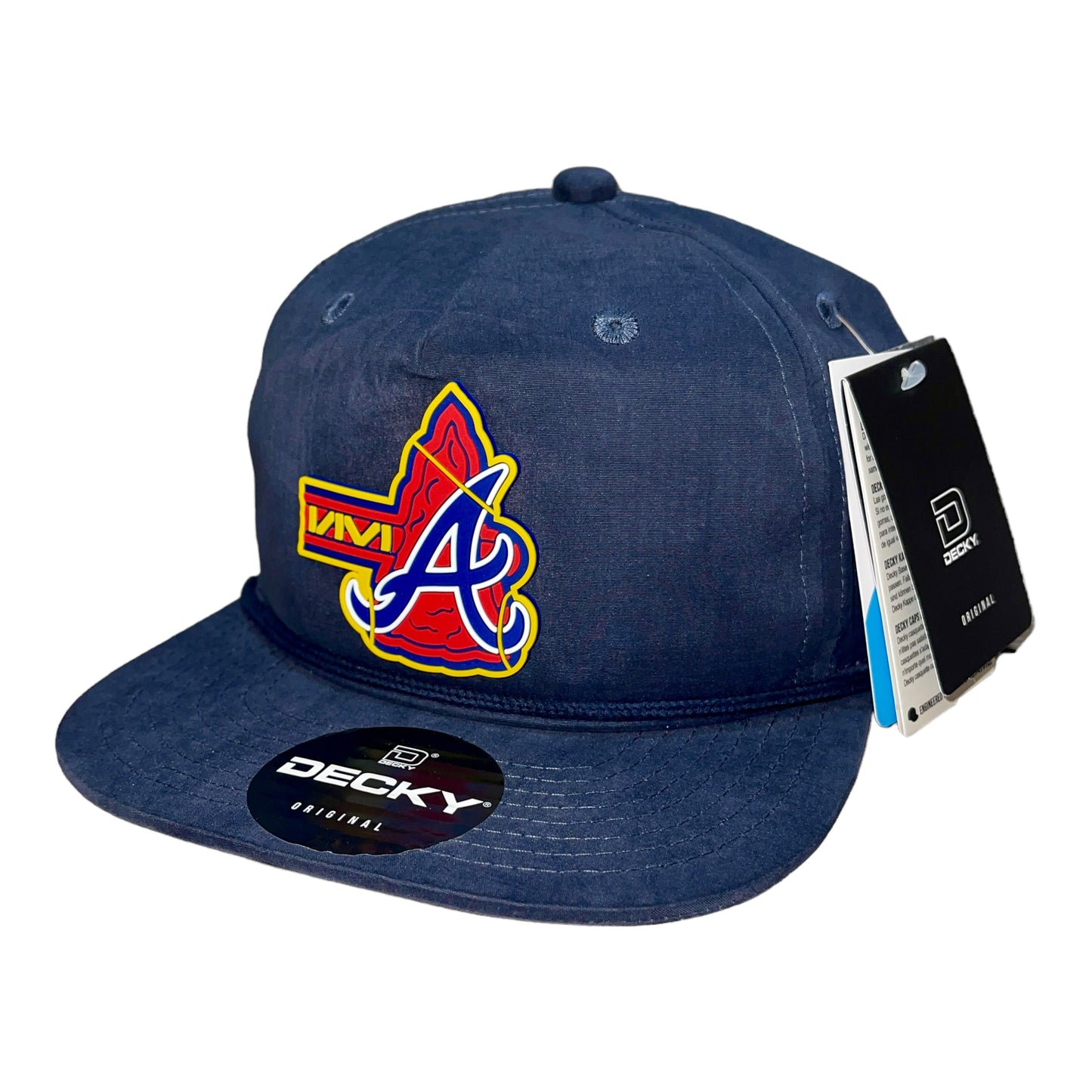 Atlanta Braves Tomahawk 3D Classic Rope Hat- Navy