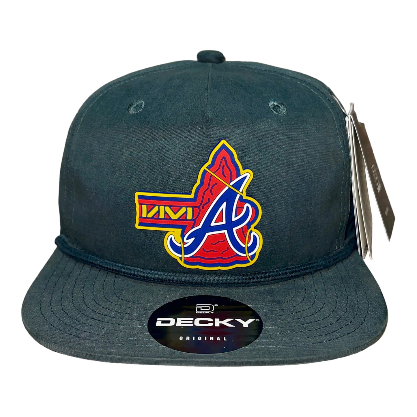 Atlanta Braves Tomahawk 3D Classic Rope Hat- Charcoal