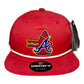 Atlanta Braves Tomahawk 3D Classic Rope Hat- Red/ White