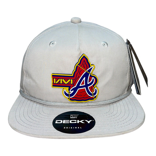 Atlanta Braves Tomahawk 3D Classic Rope Hat- Grey