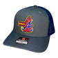 Atlanta Braves Tomahawk 3D Snapback Trucker Hat- Charcoal/ Navy