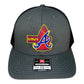 Atlanta Braves Tomahawk 3D Snapback Trucker Hat- Charcoal/ Black