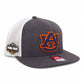 Auburn Tigers 2025 Final Four 3D Wool Blend Flat Bill Hat- Heather Charcoal/ White