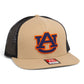 Auburn Tigers 3D Wool Blend Flat Bill Hat- Tan/ Black