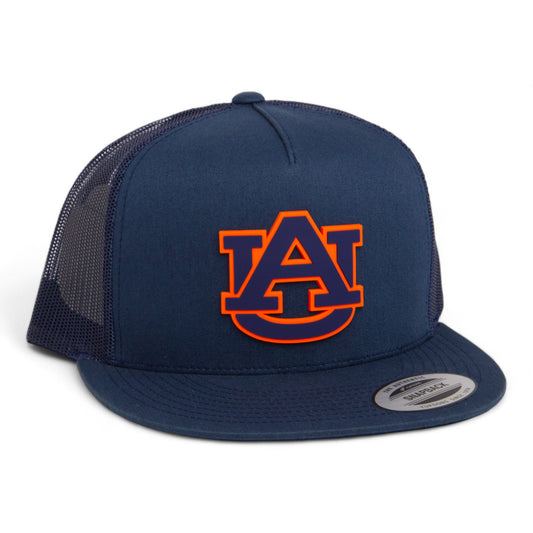 Auburn Tigers 3D YP Snapback Flat Bill Trucker Hat- Navy