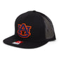 Auburn Tigers 3D Wool Blend Flat Bill Hat- Black