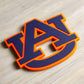 Auburn Tigers 3D YP Snapback Flat Bill Trucker Hat- White/ Navy