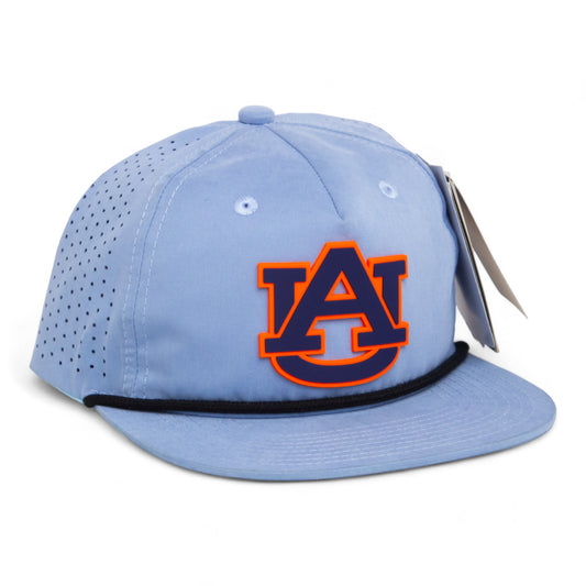 Auburn Tigers 3D Perforated Rope Hat- Sky/ Black