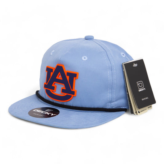 Auburn Tigers 3D Classic Rope Hat- Sky/ Black