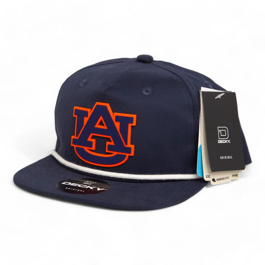 Auburn Tigers 3D Classic Rope Hat- Navy/ White