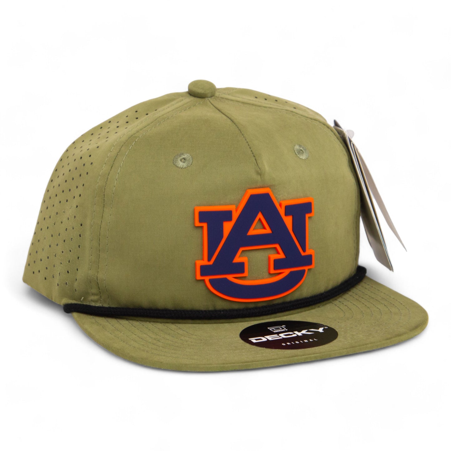 Auburn Tigers 3D Perforated Rope Hat- Loden/ Black