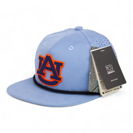 Auburn Tigers 3D Perforated Rope Hat- Sky/ Black