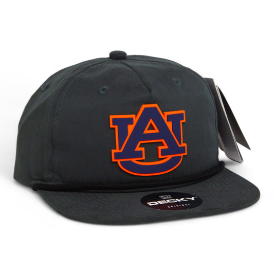 Auburn Tigers 3D Classic Rope Hat- Charcoal/ Black