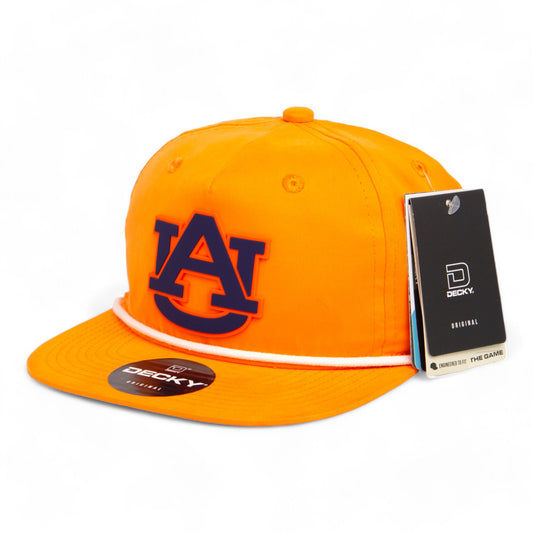 Auburn Tigers 3D Classic Rope Hat- Orange/ White