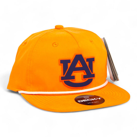 Auburn Tigers 3D Classic Rope Hat- Orange/ White