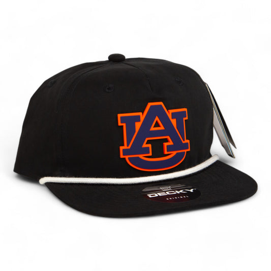 Auburn Tigers 3D Classic Rope Hat- Black/ White