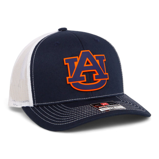 Auburn Tigers 3D Snapback Trucker Hat- Navy/ White