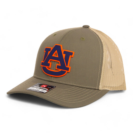 Auburn Tigers 3D Snapback Trucker Hat- Loden/ Tan