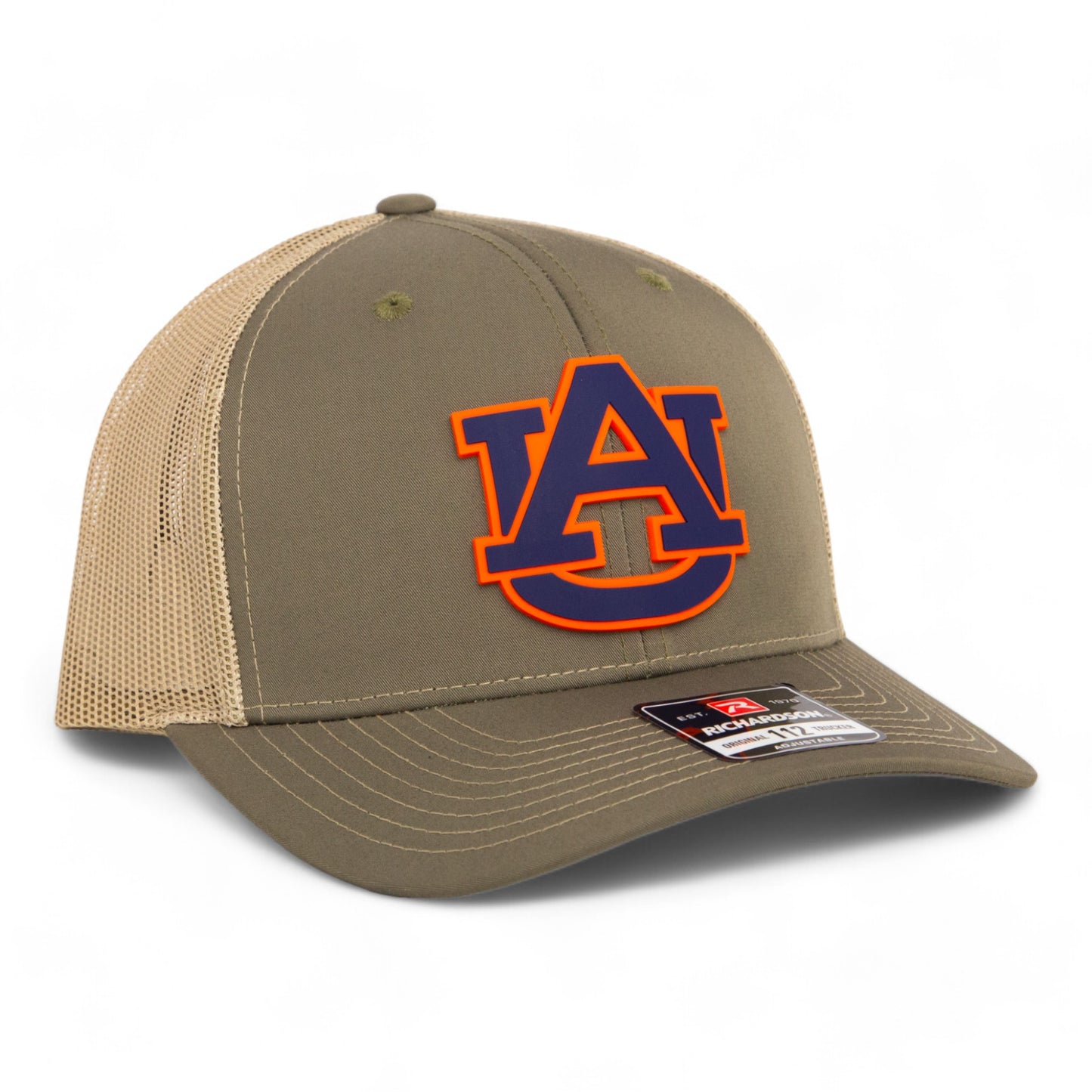 Auburn Tigers 3D Snapback Trucker Hat- Loden/ Tan