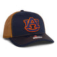 Auburn Tigers 3D Snapback Trucker Hat- Navy/ Caramel