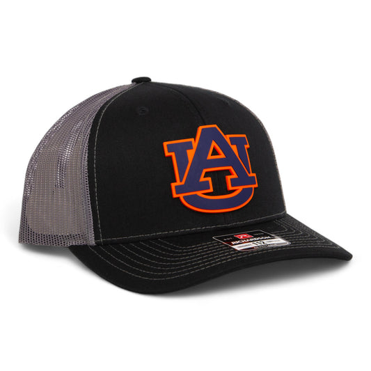 Auburn Tigers 3D Snapback Trucker Hat- Black/ Charcoal