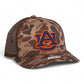 Auburn Tigers 3D Snapback Trucker Hat- Bark Duck Camo/ Brown