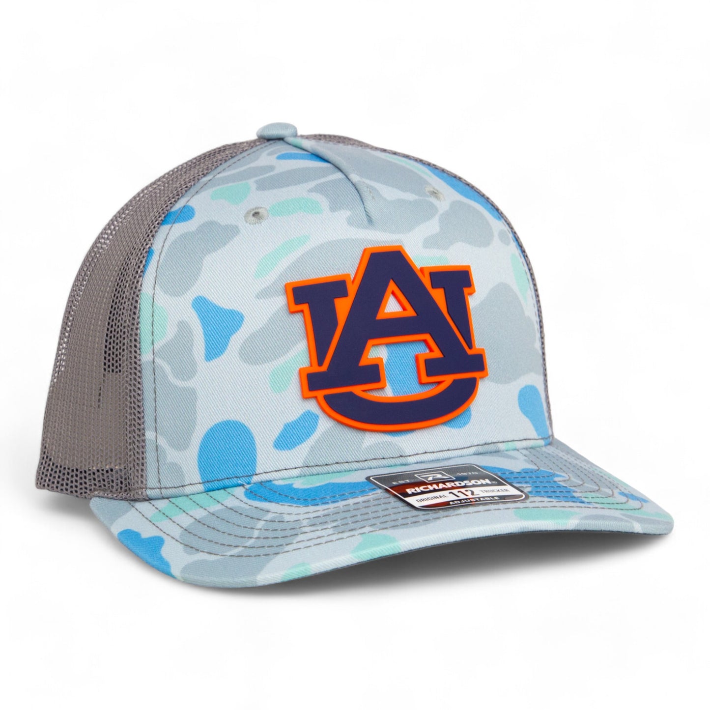 Auburn Tigers 3D Snapback Trucker Hat- Saltwater Duck Camo/ Charcoal