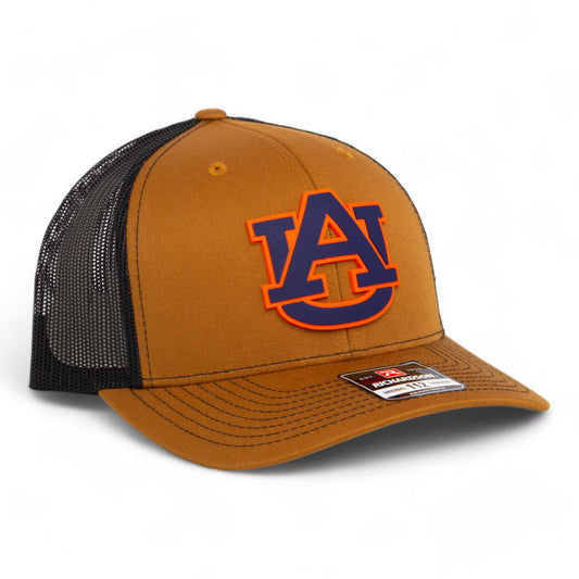 Auburn Tigers 3D Snapback Trucker Hat- Caramel/ Black