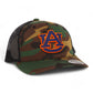 Auburn Tigers 3D YP Snapback Trucker Hat- Army Camo/ Black