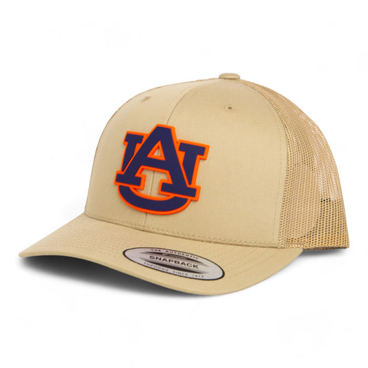 Auburn Tigers 3D YP Snapback Trucker Hat- Tan