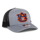 Auburn Tigers 3D Snapback Trucker Hat- Heather Grey/ Black