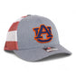 Auburn Tigers 3D Snapback Trucker Hat- Heather Grey/ Stars & Stripes