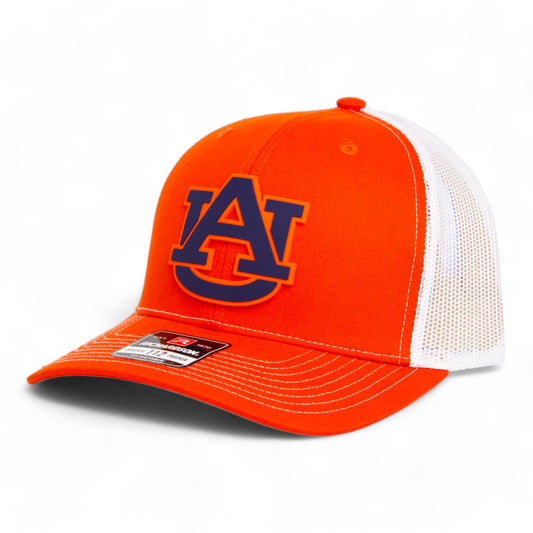 Auburn Tigers 3D Snapback Trucker Hat- Orange/ White