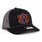 Auburn Tigers 3D Snapback Trucker Rope Hat- Black/ Charcoal