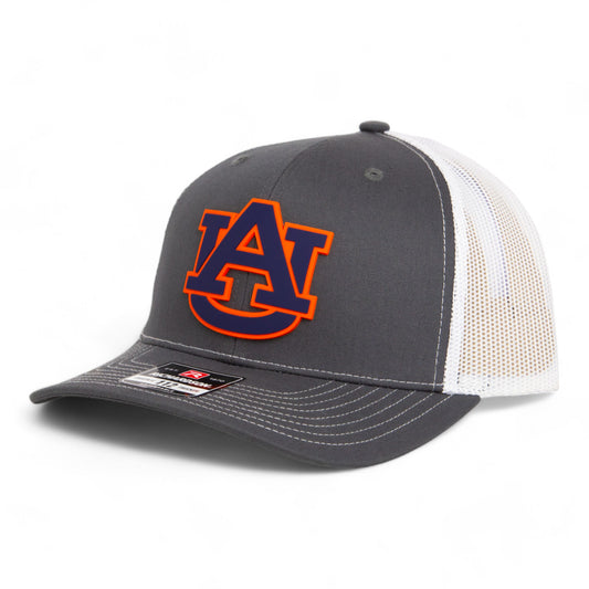 Auburn Tigers 3D Snapback Trucker Hat- Charcoal/ White