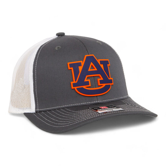 Auburn Tigers 3D Snapback Trucker Hat- Charcoal/ White