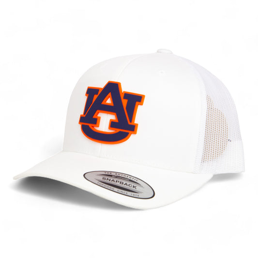 Auburn Tigers 3D YP Snapback Trucker Hat- White