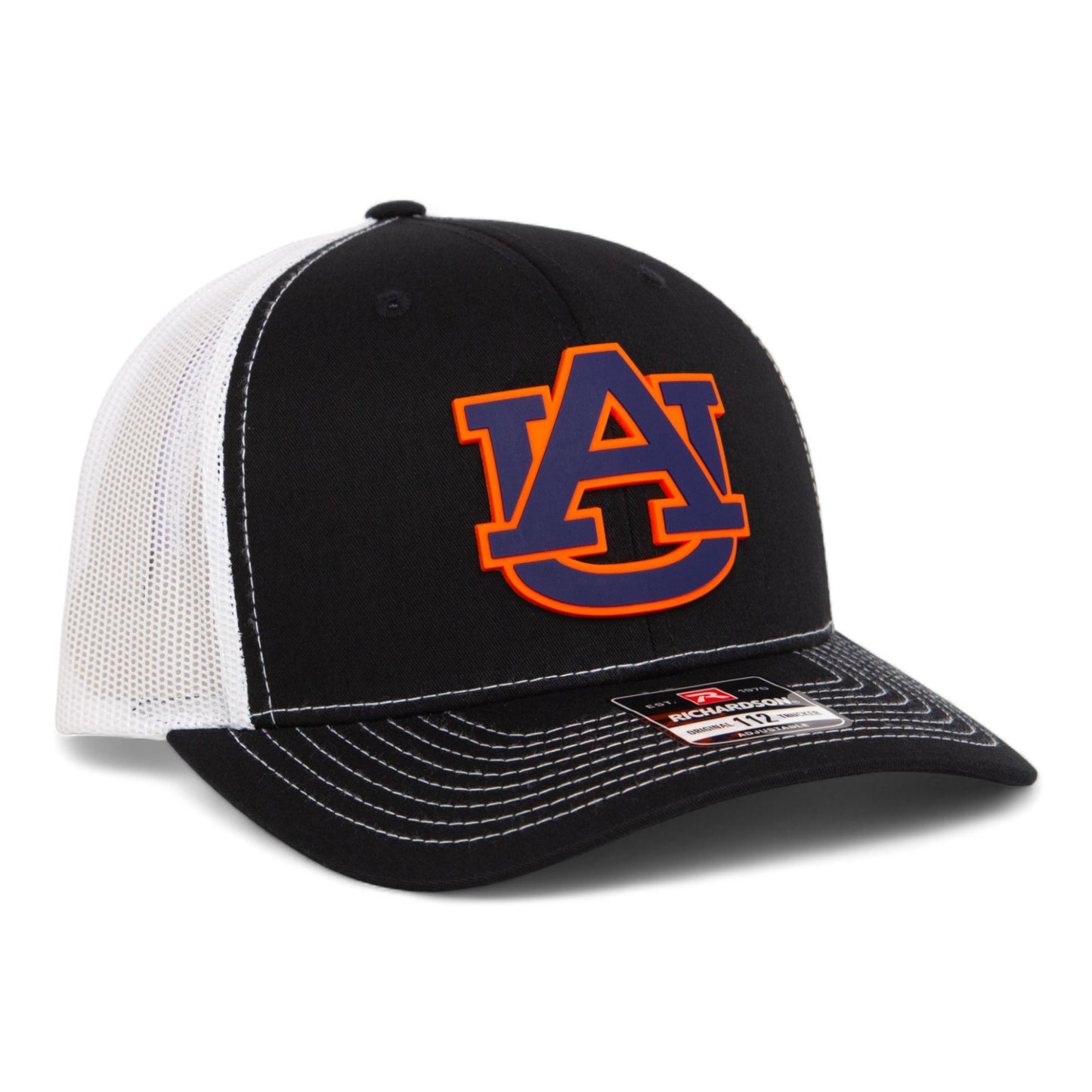 Auburn Tigers 3D Snapback Trucker Hat- Black/ White