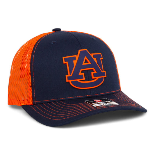 Auburn Tigers 3D Snapback Trucker Hat- Navy/ Orange