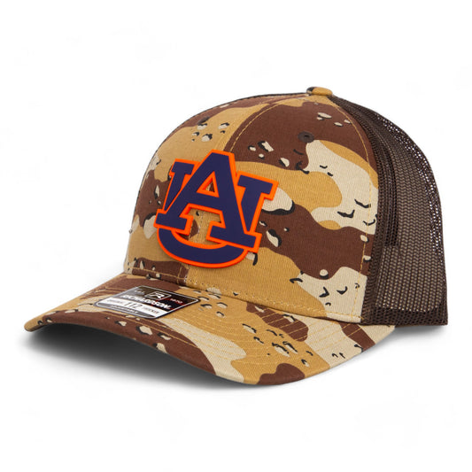 Auburn Tigers 3D Snapback Trucker Hat- Desert Camo/ Brown