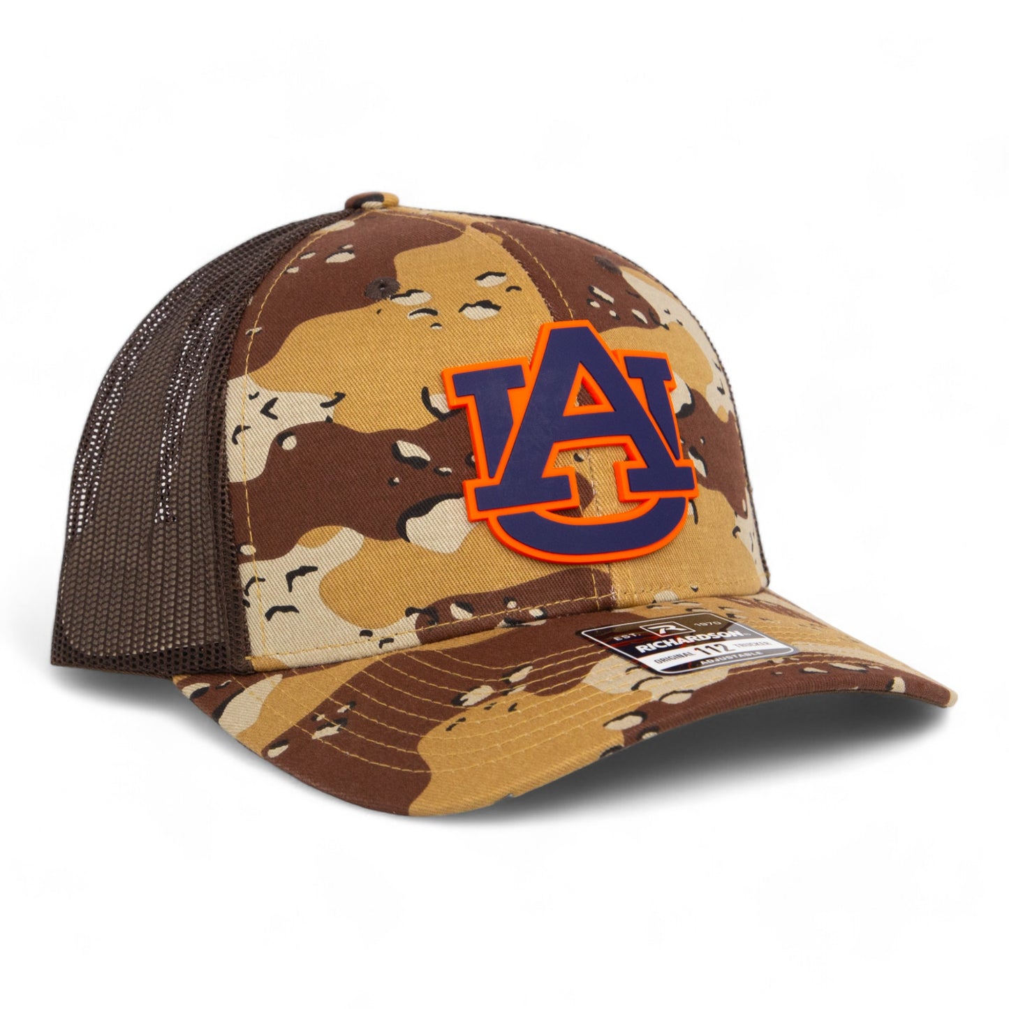 Auburn Tigers 3D Snapback Trucker Hat- Desert Camo/ Brown