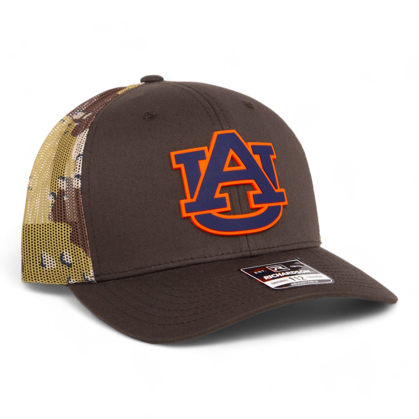 Auburn Tigers 3D Snapback Trucker Hat- Brown/ Desert Camo